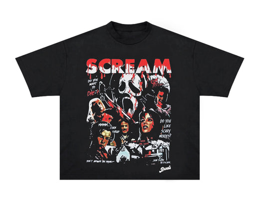 Scream Ghost Face Movie Graphic T Shirt