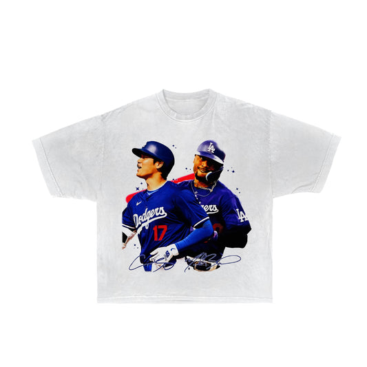 Mookie Betts and Shohei Ohtani Dodgers Graphic Tee