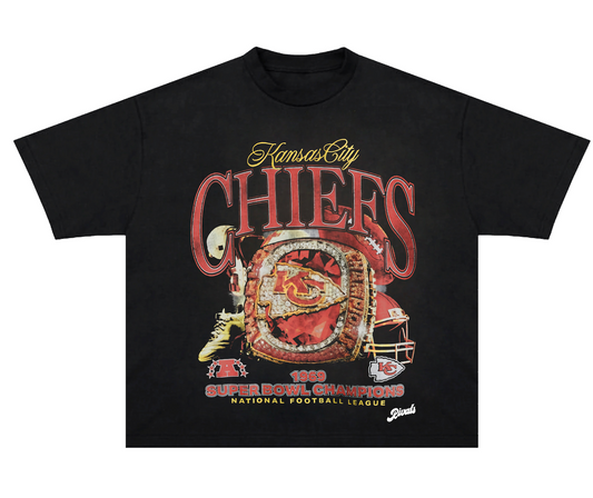 Kansas City chiefs vintage Black T shirt