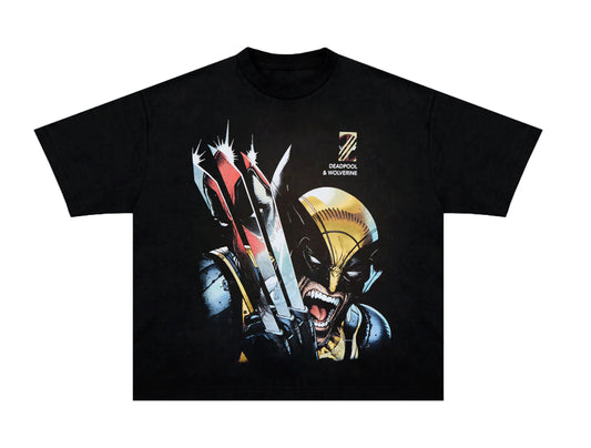 Wolverine vs DeadPool Graphic T Shirt