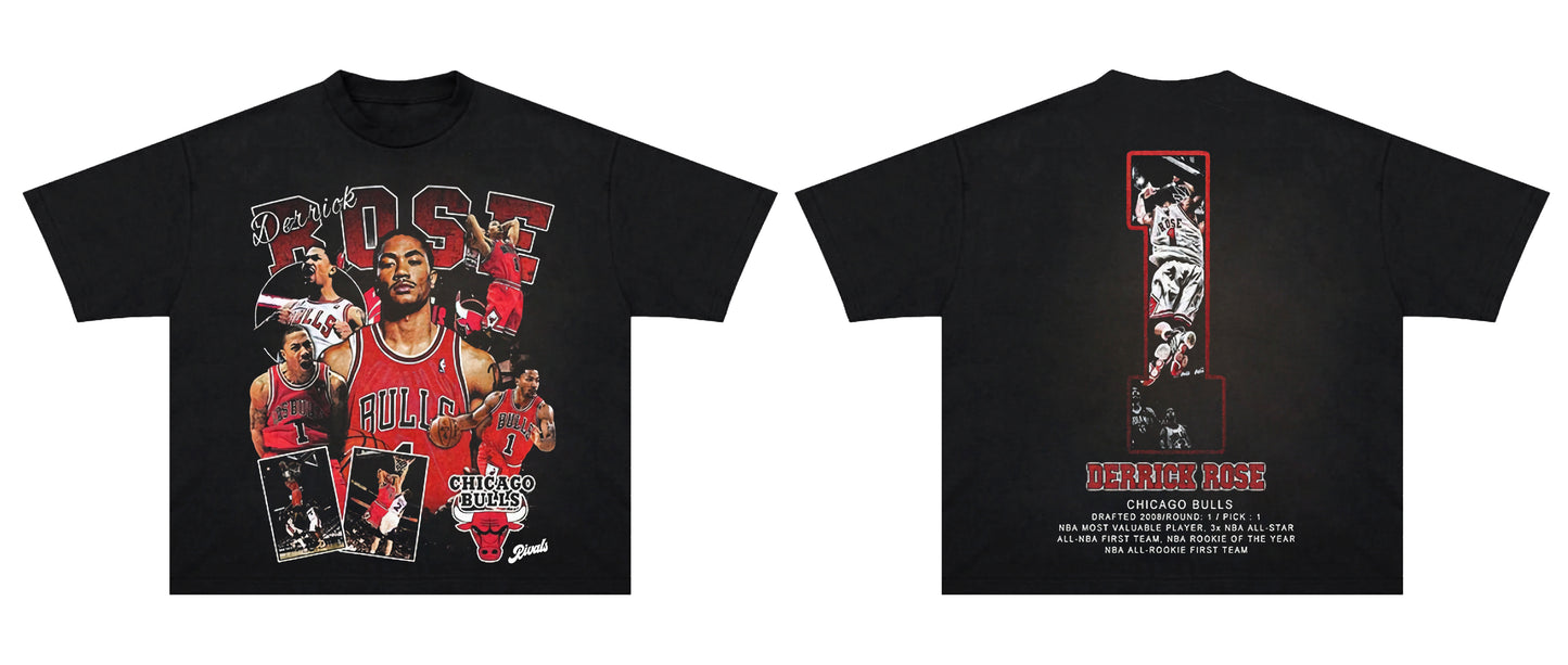 Derrick Rose Chicago Bulls Graphic T Shirt