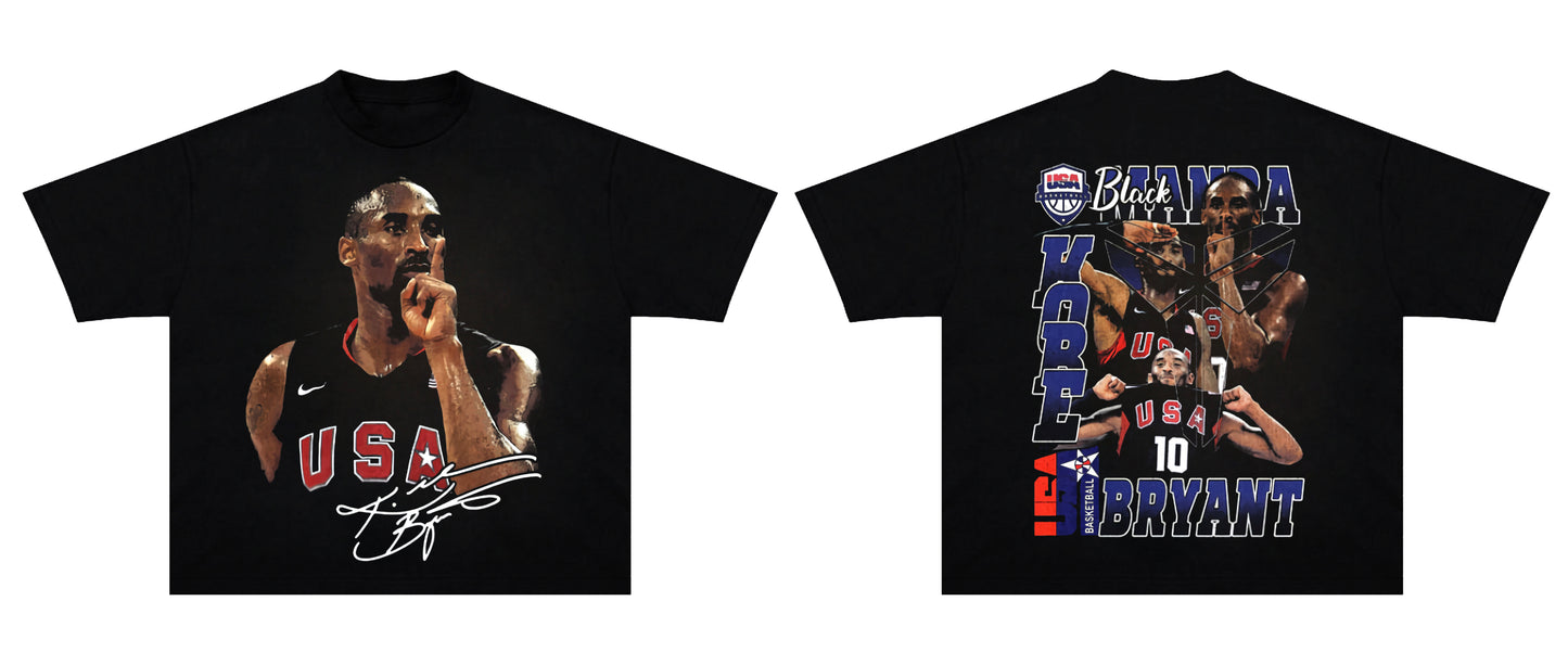 Team USA Kobe Bryant Double Sided T Shirt