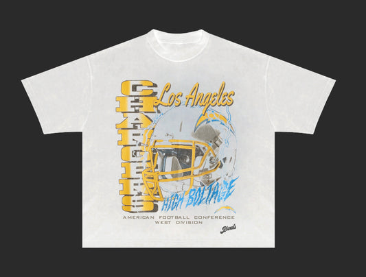 Los Angeles Chargers White Short Sleeve T Shirt