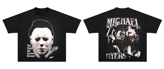 Michael Myers Halloween Double Sided Graphic T Shirt