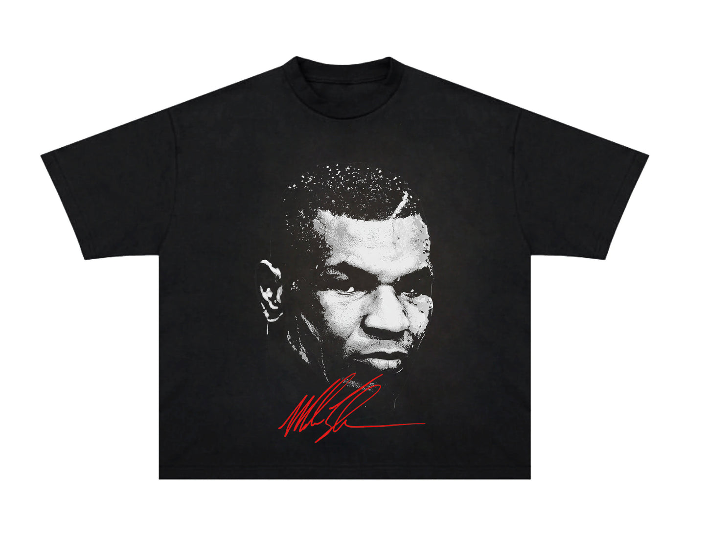 Big Face Iron Mike Tyson Black Graphic T Shirt