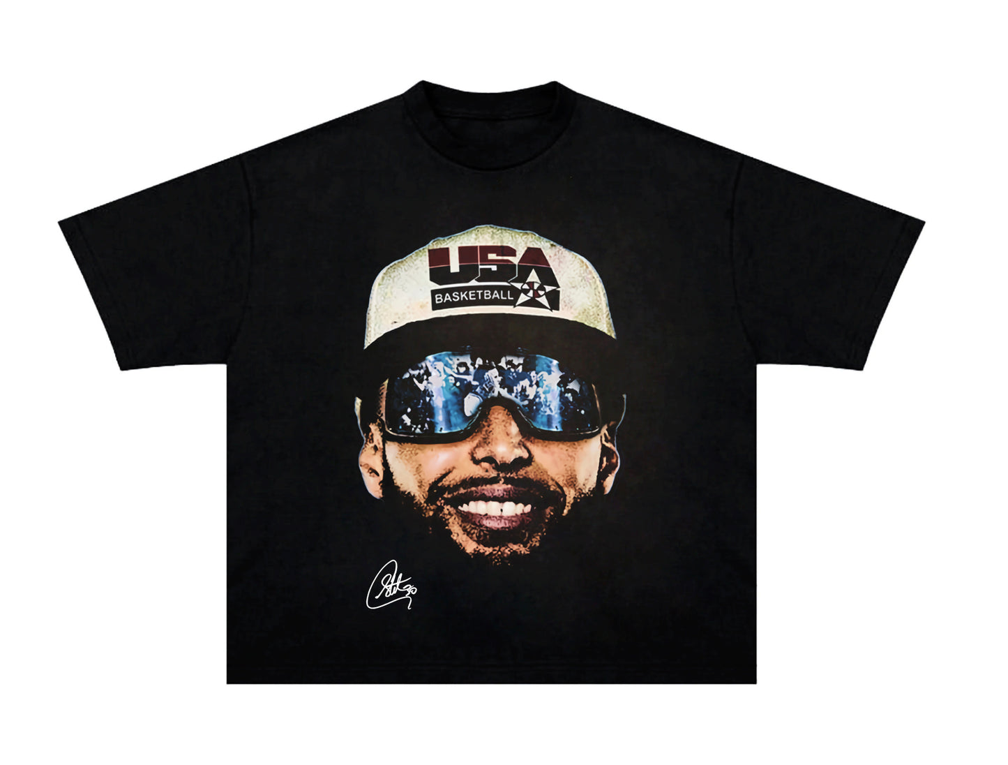 Stephen Curry Team USA Big Face Graphic T Shirt