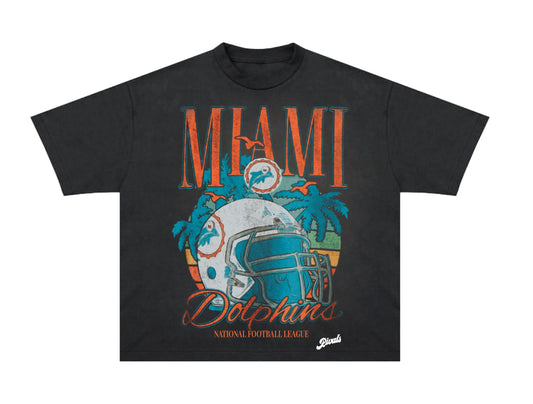 Miami Dolphins vintage black t shirt