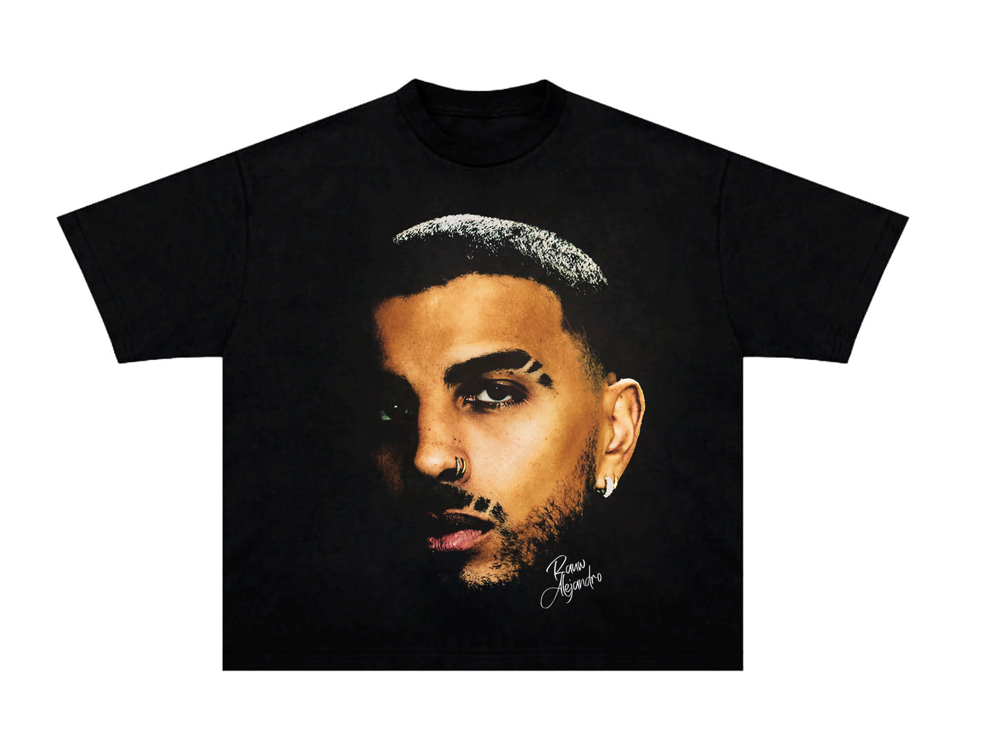 Big Face Rauw Alejandro Graphic T Shirt