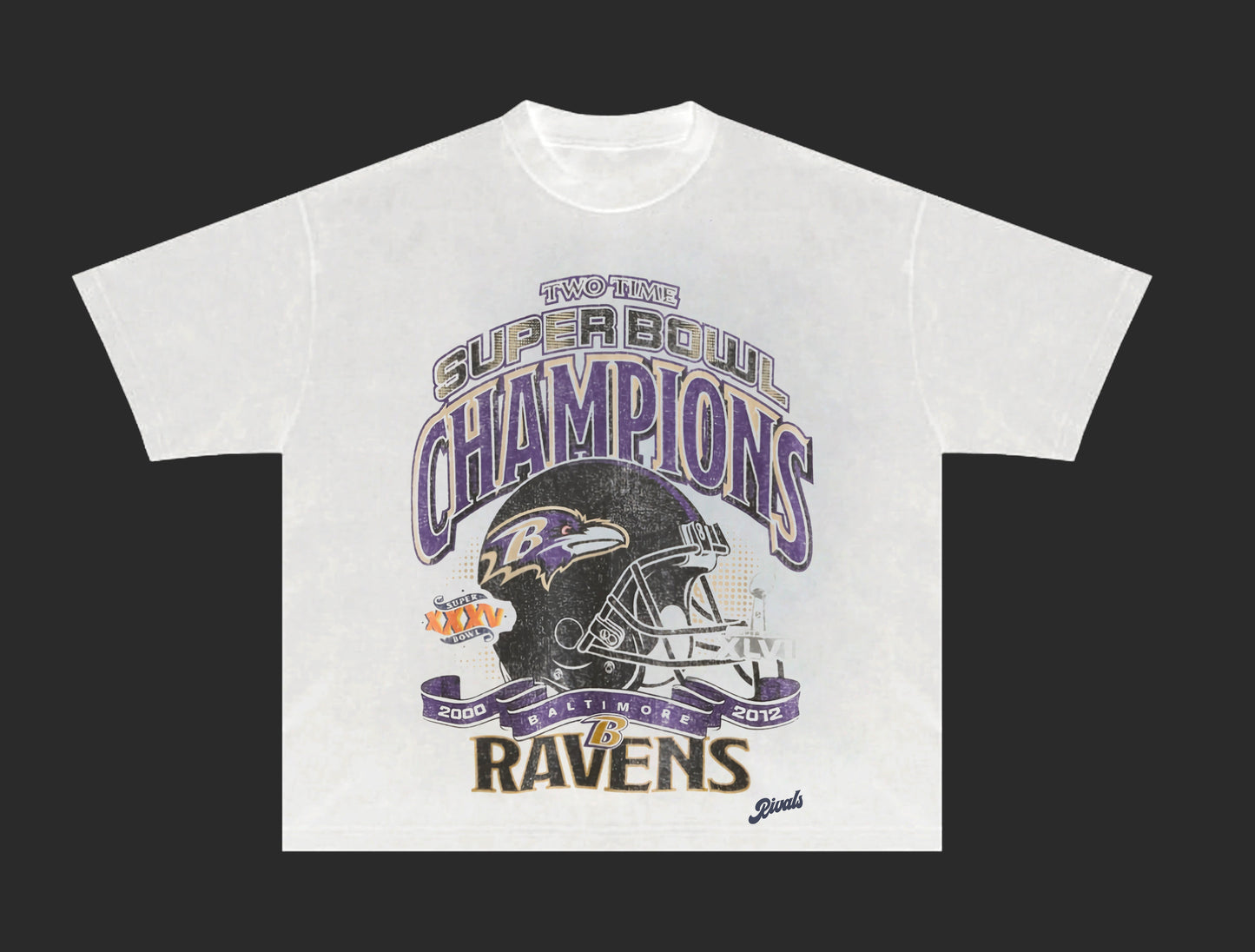 Vintage Baltimore Ravens White short sleeve T shirt